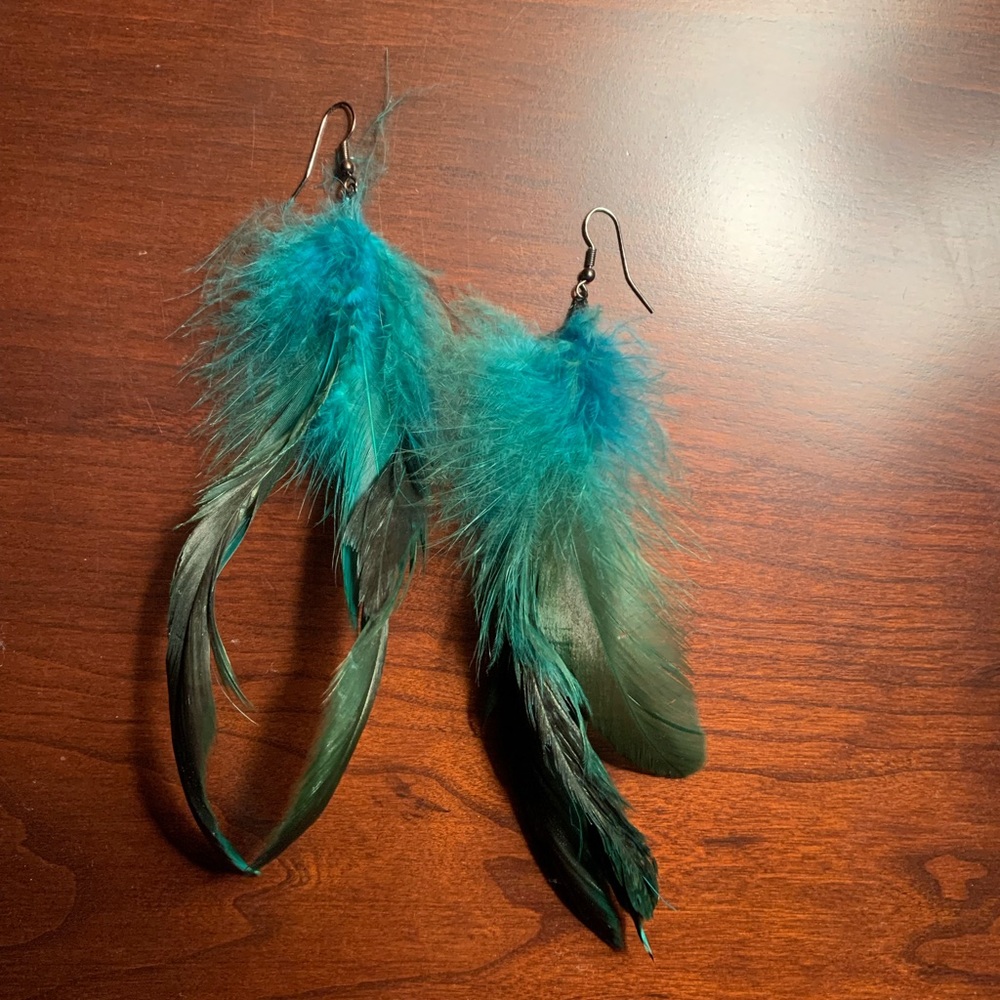Feather earrings